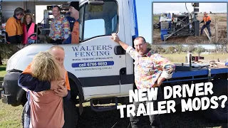 MODIFIED Driver Trailer? Tasmania Visits The Factory + A Check In With The Fencing Crew!