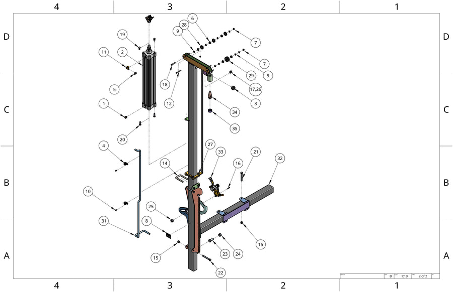 Trailer Mounted Air Hammer Lifter